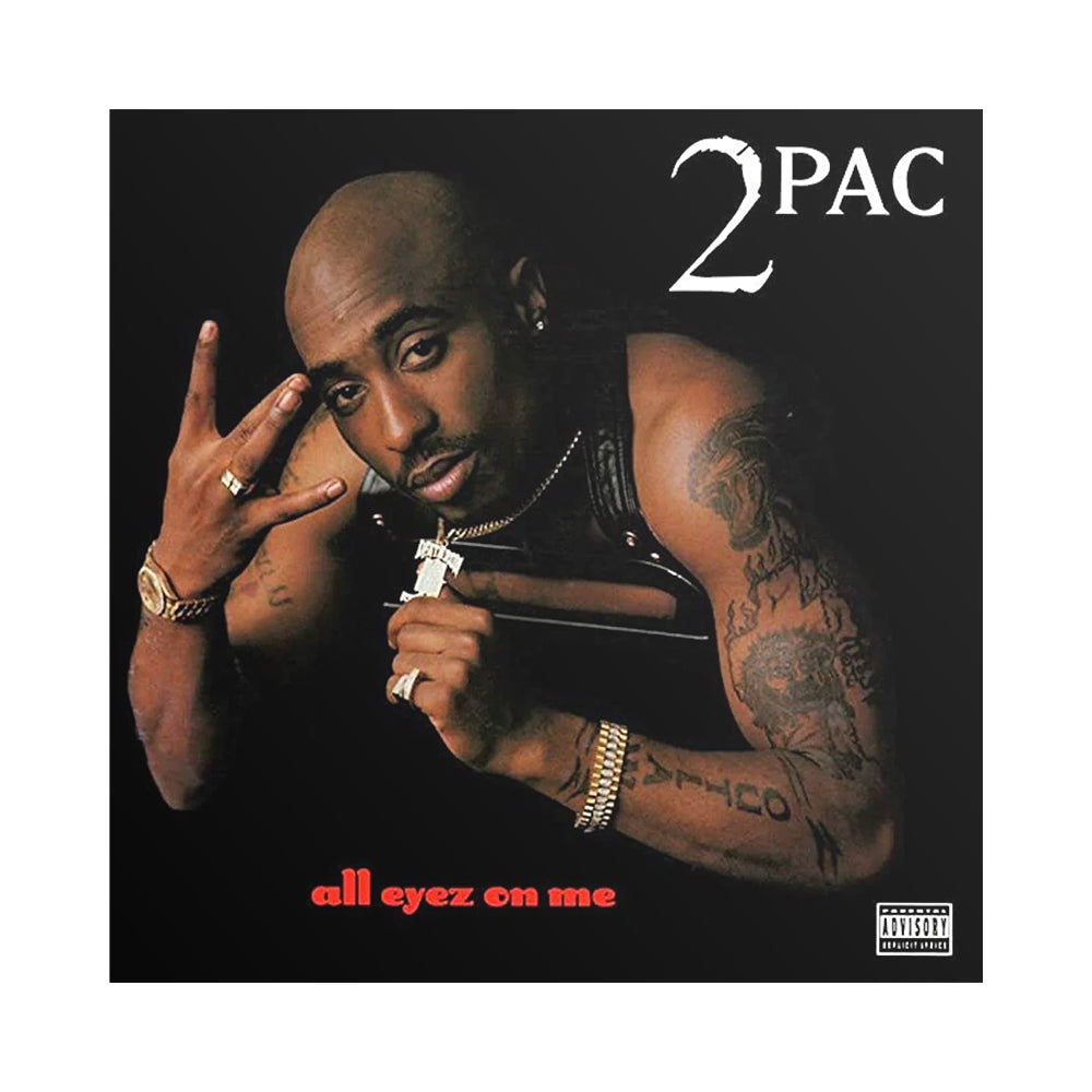 La copertina di All Eyez On Me di 2Pac, quarto album in studio dell'artista di New York Tupac Shakur 